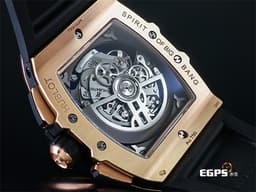 HUBLOT 宇舶 Spirit of Big Bang 大爆炸 靈魂系列 642.OX.0180.RX 玫瑰金 計時碼錶 酒桶型  鏤空面盤 <font color="#FF0000"> 2025年保單，全鏤空 玫瑰金 </font> 自動上鍊 42mm