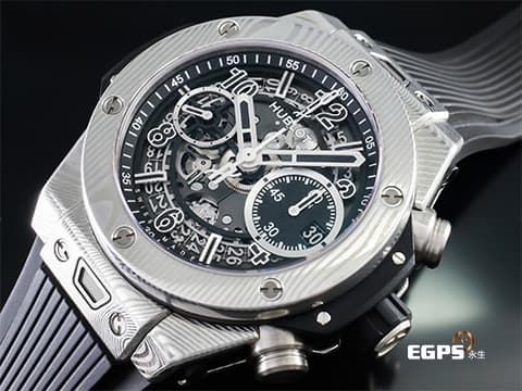 Hublot 宇舶 Big Bang Unico Gourmet 大爆炸 441.DS.1170.NR.GASS 大馬士革鋼材質 鏤空面盤 三日鍊 飛返 計時碼表 2022年保單 限量200只 自動上鍊 42mm