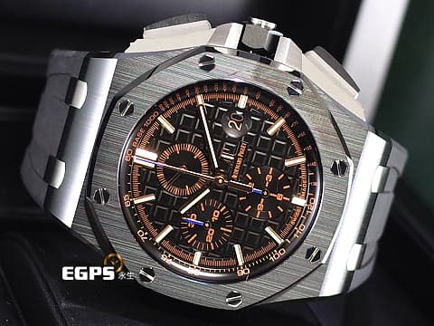 Audemars Piguet 愛彼錶 AP錶 Royal Oak Offshore 皇家橡樹離岸型 26405CE.OO.A002CA.02  2017年保單 全黑陶瓷停產款  計時碼表 自動上鍊 44mm