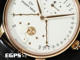 JAQUET DROZ 雅克德羅 JD錶 Astrale 星辰系列 Quantième Perpétuel J030533201 <font color=#ffff00> 雙逆跳 萬年曆 月相盈虧 玫瑰金 大明火琺瑯錶盤 </font> <font color=#FF0000>2022保單</font> 自動上鍊 43mm