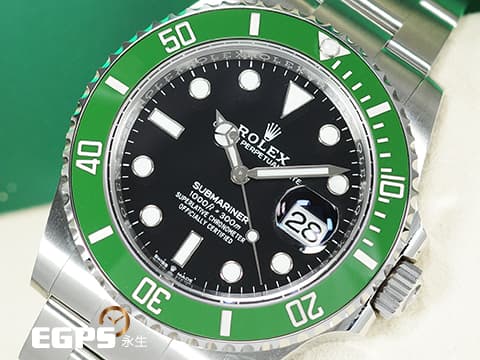 ROLEX 勞力士 Submariner 潛航者 126610LV 最新款 綠水鬼 MK2 淺綠色陶瓷錶圈 黑色面盤 126610 LV 不鏽鋼 ~星巴克～ 2024年新式綠卡 僅試戴極新品 潛水錶 自動上鍊 41mm