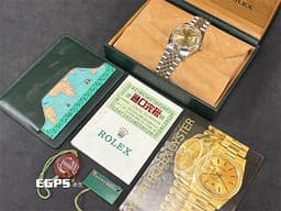 ROLEX 勞力士 DATEJUST DJ36 16233 經典蠔式日誌型 18K黃金半金款 <font color="#fa00fa">原鑲包檯十鑽面</font><font color="#FF0000"> 台灣公司貨&nbsp;&nbsp;</font>自動上鏈 36mm