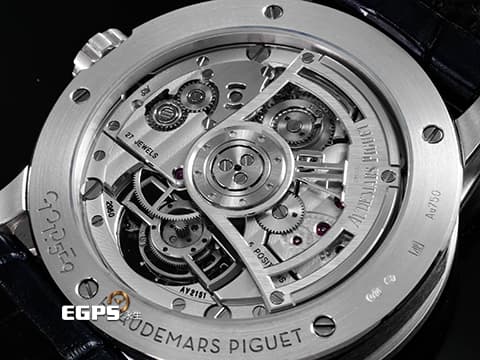 Audemars Piguet 愛彼 AP錶 Code 11.59系列 Flying Tourbillon 陀飛輪 26396BC.OO.D321CR.01 煙熏藍色「大明火」琺瑯覆面金質錶盤 18K白金材質 2020保單 26396 BC 歡迎各錶友以 PP、AP、RM、勞力士 來店交換，本店將以最高價評估～ 自動上鍊 41mm