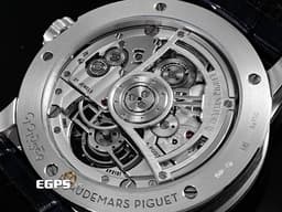 Audemars Piguet 愛彼 AP錶 Code 11.59系列 Flying Tourbillon 陀飛輪 26396BC.OO.D321CR.01 <font color=#2050bb>煙熏藍色「大明火」琺瑯覆面金質錶盤</font> 18K白金材質 <font color=#FF0000>2020保單</font> 26396 BC <font color=#FFFF33>歡迎各錶友以 PP、AP、RM、勞力士 來店交換，本店將以最高價評估～</font> 自動上鍊 41mm