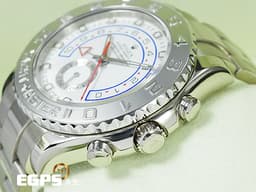 ROLEX 勞力士 Yacht-Master II 遊艇名仕型 116689 大遊艇 18K白金材質 <font color="#FF0000">鉑金材質旋轉錶外框 帆船倒數計時碼表功能 整只錶重約7.1兩 </font> <font color="#ff00ff">銀色劍形指針 稀少版本</font> 自動上鍊 44mm