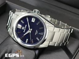 GRAND SEIKO 特級精工 精工 GS 9R Spring Drive SLGA021 Evolution 9 Collection 5日鍊 <font color=#6495ed>藍色波浪紋面盤酷似諏訪湖的水面，黎明前風吹起漣漪，錶盤會隨著入光角度的不同而發生變化，宛如微風中搖曳的水面</font> 不鏽鋼鍊帶款 <font color=#FF0000>2024年保單</font> 自動上鍊 41mm