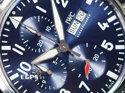IWC 萬國錶 Pilot's chronograph 飛行員 IW378004 計時碼表 <font color="#4169e1"> 藍色面盤</font> 不鏽鋼 <font color="#FF0000">最新EasX-CHANGE錶帶更換系統 2025年保單</font> 飛行錶 自動上鍊 43mm