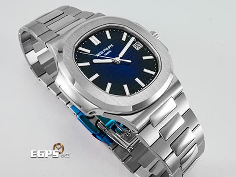 Patek Philippe 百達翡麗 PP錶 Nautilus 5811/1G-001 金鷹 鸚鵡螺 18K白金材質  Nautilus折疊式表扣 煥新演繹經典錶款 日輝紋藍色漸層錶盤 5711後繼款 2025年保單 PP印記&nbsp;自動上鍊 41mm