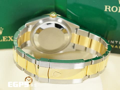 ROLEX 勞力士 Datejust 36 蠔式日誌型 126233 皇帝金 金色面盤 18K黃金 半金款 DJ36 經典三角坑紋錶圈 2026年新式保卡 蠔式（Oyster）三節錶帶 自動上鍊 36mm