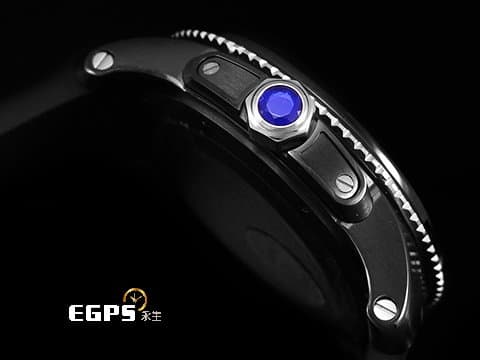 CARTIER 卡地亞 Calibre de Cartier Diver 潛水錶 WSCA0006 小秒針 ADLC碳鍍不鏽鋼材質 2023年保卡 自動上鍊 42mm