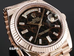 ROLEX 勞力士 Day-Date 40 DD 蠔式 星期日曆型 228235 永恆玫瑰金 <font color="#ffd700"> 赤鐵石英 稀少的特殊礦石面盤 </font><font color="#FF0000">2022年保卡 保有部分原廠膠膜</font>&nbsp;自動上鍊 40mm
