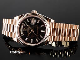 ROLEX 勞力士 Day-Date 40 DD 蠔式 星期日曆型 228235 永恆玫瑰金 <font color="#ffd700"> 赤鐵石英 稀少的特殊礦石面盤 </font><font color="#FF0000">2022年保卡 保有部分原廠膠膜</font>&nbsp;自動上鍊 40mm