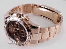 ROLEX 勞力士 Cosmograph Daytona 116505 宇宙計時型 迪通拿 計時碼表&nbsp;<font color="#cf6030">絕版阿拉伯數字時標巧克力色面盤</font><font color="#FF0000"> </font>永恆玫瑰金<font color="#FF0000">&nbsp;</font><font color="#ff0000">2019年保單</font>&nbsp;自動上鍊 40mm