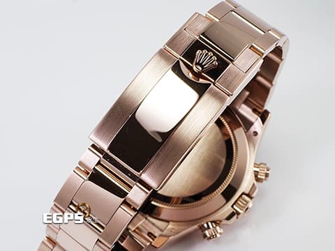 ROLEX 勞力士 Cosmograph Daytona 116505 宇宙計時型 迪通拿 計時碼表&nbsp;絕版阿拉伯數字時標巧克力色面盤 永恆玫瑰金&nbsp;2019年保單&nbsp;自動上鍊 40mm