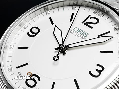 ORIS 豪利時 Big Crown 系列 Swiss Hunter Team PS 飛行錶 瑞士空軍飛行特技小組 0173376494091 不鏽鋼材質 原廠鑽石時標面盤 2023年保卡 飛行錶 自動上鍊 38mm