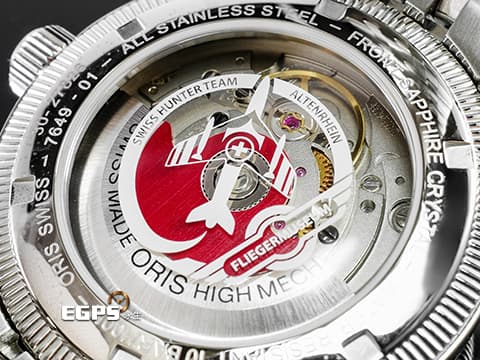 ORIS 豪利時 Big Crown 系列 Swiss Hunter Team PS 飛行錶 瑞士空軍飛行特技小組 0173376494091 不鏽鋼材質 原廠鑽石時標面盤 2023年保卡 飛行錶 自動上鍊 38mm