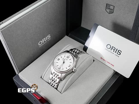 ORIS 豪利時 Big Crown 系列 Swiss Hunter Team PS 飛行錶 瑞士空軍飛行特技小組 0173376494091 不鏽鋼材質 原廠鑽石時標面盤 2023年保卡 飛行錶 自動上鍊 38mm