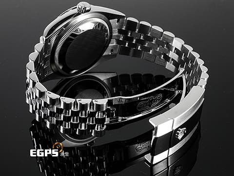 ROLEX 勞力士 Datejust 36 蠔式日誌型 126234 停產絕版款式&nbsp;原廠鑽石時標 橄欖綠色棕櫚葉面盤 DJ36 經典三角坑紋錶圈 2023年 紀念型（Jubilee）五銖錶帶 自動上鍊 36mm