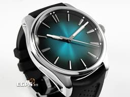 H.MOSER &amp; CIE 亨利慕時 PIONEER CENTRE SECONDS 開拓者 3200-1214 不鏽鋼材質 <font color="#03f6f9">藍色瀉湖煙燻面盤 </font> <font color="#FF0000">2025年保單卡</font>&nbsp;大三針 自動上鍊 42.8mm