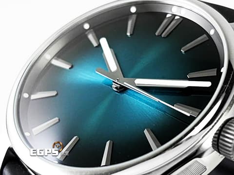 H.MOSER &amp; CIE 亨利慕時 PIONEER CENTRE SECONDS 開拓者 3200-1214 不鏽鋼材質 藍色瀉湖煙燻面盤  2025年保單卡&nbsp;大三針 自動上鍊 42.8mm