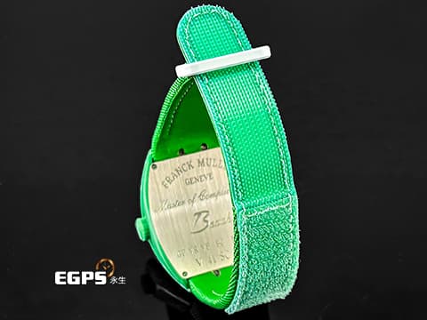 Franck Muller 法蘭穆勒 FM Vanguard Beach V41 大地綠 玻璃纖維複合物材質 鮮綠色面盤搭配波浪紋錶殼 彷彿置身於綠意盎然的沙灘上 V41 SC DT 大三針 酒桶型 亞太區專屬限定 2025年保單 自動上鍊 41mm