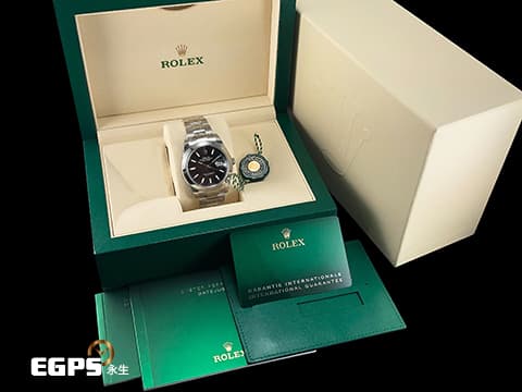 ROLEX 勞力士 DateJust 41 蠔式日誌型 126300 亮黑色面盤 DJ41 不鏽鋼&nbsp;2024年保卡 蠔式（Oyster）三節錶帶  自動上鍊 41mm