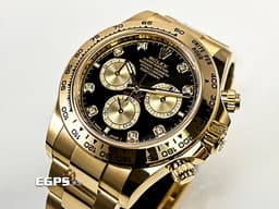 ROLEX 勞力士 Cosmograph Daytona 宇宙計時型 迪通拿 126508G <font color=#4F4F4F>亮黑色錶面</font>搭配<font color=#f5dea8>金色計時盤 原廠鑽石時標</font> 126508 G 計時碼表  <font color=#FF0000>2025年新式保卡</font> 賽車錶 自動上鍊 40mm
