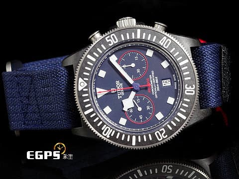TUDOR 帝舵 Pelagos FXD Chrono "Alinghi Red Bull Racing" 領潛型 25807KN-0001 計時碼表 黑色碳複合材質錶殼+鈦金屬 25807 KN 阿靈基紅牛帆船隊特別版 2023年保卡 自動上鍊 43mm
