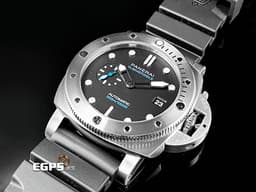 PANERAI 沛納海 Submersible QuarantaQuattro Bianco PAM1229 不鏽鋼材質 PAM01229 黑色面盤 潛水計時外圈 <font color="#FF0000">2025年保單 配件齊全</font> 潛水錶 自動上鍊 44mm
