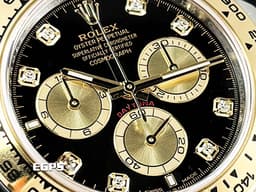 ROLEX 勞力士 Cosmograph Daytona 迪通拿 126503 126503G&nbsp;<font color="#fdfdfd">亮黑色</font>面搭配<font color="#f1e1b5">金色計時盤 鑽石時標</font>&nbsp;計時碼表 18K黃金 半金款 <font color="#FF0000">新款4131機芯 2025年保卡</font>&nbsp;自動上鍊 40mm