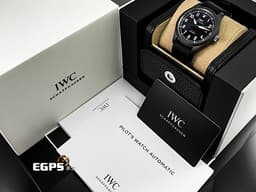IWC 萬國錶 Pilot's Top Gun <font color="#1daeed">飛行員 海軍空戰部隊</font> IW326906 黑陶瓷+鈦金屬材質 5日動力儲存 <font color="#FF0000">2023年保單</font> 自動上鍊 41mm