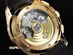 Patek Philippe 百達翡麗 PP錶  Aquanaut  5968R-001 海探 手雷 18K玫瑰金材質 海底探險家飛返計時腕錶&nbsp;<font color="#ffd7a8">漸變效果的棕色日輝紋錶盤</font>&nbsp; <font color="#ff0000">2025年保單</font> 自動上鏈   42.2mm