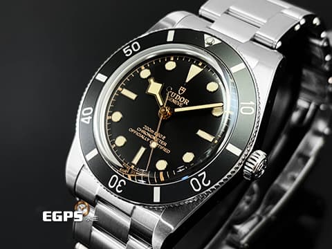 TUDOR 帝舵 Black Bay 54 碧灣 Fifty-Four 79000N-0001 經典棒棒糖秒針 BB54 黑水鬼 雪花針 不鏽鋼 2025年保卡 最新「T-fit」快調錶扣 潛水錶 自動腕錶 37mm