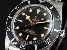 TUDOR 帝舵 Black Bay 54 碧灣 Fifty-Four 79000N-0001 <font color=#f5dea8>經典棒棒糖秒針 BB54</font> 黑水鬼 雪花針 不鏽鋼 <font color=#FF0000>2025年保卡 最新「T-fit」快調錶扣</font> 潛水錶 自動腕錶 37mm