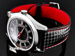 PATEK PHILIPPE 百達翡麗 PP錶 Calatrava 6007G-011&nbsp;<span style="color: rgb(156, 152, 147);">烏木黑色 中央「碳纖維」浮雕圖案面盤</span><span style="color: rgb(221, 221, 221);">&nbsp;</span>6007 G 大三針&nbsp;<font color="#ff5554">紅色秒針、三角形刻度與格狀刻度</font>&nbsp;18K白金材質&nbsp;<font color="#FF0000">2025年保單</font> 自動上鍊 40mm