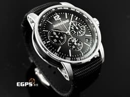 Audemars Piguet AP 愛彼錶 26393 NB 煙燻灰色錶面 <font color="#FF0000">CODE 11.59系列，中層錶殼為皇家橡樹八角形錶身，鏤空的錶耳與纖薄的圓形錶圈相連，<font color="#FFFF33">折射入雙曲面錶鏡的光芒，圓融的線條中帶有幾何的豐富層次，任何角度都值得細細玩味 2022保單 </font> </font> <font color="#FFE4E1">白K金與黑色陶瓷材質</font> 飛返計時碼錶 自動上鍊 41mm