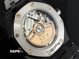 AUDEMARS PIGUET AP錶 愛彼 ROYAL OAK 皇家橡樹 77350CE 黑色陶瓷材質 77350CE.OO.1266CE.01.A <font color="#ffff00">「50週年紀念款」專屬自動盤</font> <font color="#FF0000"> 2022年保單，愛彼為妳打造，最嬌小硬朗Royal Oak </font> 自動上鏈 34mm