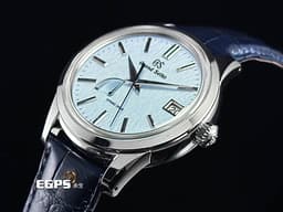GRAND SEIKO 特級精工 GS 精工 Elegance系列 Spring Drive機芯<font color="#78bae3">「Blue Skies and Driven snow」藍雪面 藍雪姬</font>&nbsp;SBGA407 動能顯示 不鏽鋼&nbsp;<font color="#ff0000">2026年保單</font> 自動上鏈 40.2mm