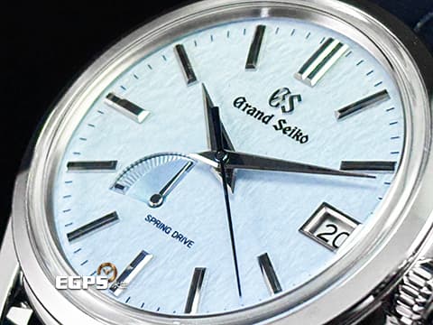 GRAND SEIKO 特級精工 GS 精工 Elegance系列 Spring Drive機芯「Blue Skies and Driven snow」藍雪面 藍雪姬&nbsp;SBGA407 動能顯示 不鏽鋼&nbsp;2026年保單 自動上鏈 40.2mm