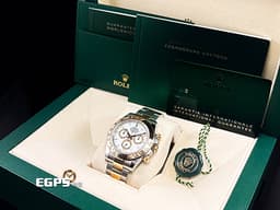 ROLEX 勞力士 Cosmograph Daytona 宇宙計時型 迪通拿 126503 <font color=#F0F0F0>白色面盤</font>搭配<font color=#f1e1b5>金色計時圈 18K黃金 半金款</font> 計時碼表 賽車錶 <font color=#FF0000>新款4131機芯 2024年保卡</font> 自動上鍊 40mm