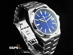 Vacheron Constantin 江詩丹頓 VC錶 Oversea 縱橫四海 4520V/210A-B128 4520 不鏽鋼材質 <font color="#0080FF">藍色放射紋漆面錶盤 日內瓦印記</font> 大三針 <font color="#ff0000"> 2025年保卡 易拆卸替換錶帶裝置 另附皮革錶帶和橡膠錶帶</font> 自動上鍊 41mm