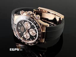 ROLEX 勞力士 Cosmograph Daytona 宇宙計時型 迪通拿 126515LN 計時碼表<font color="#FF0000">&nbsp;</font><font color="#646262">亮黑色錶面</font>搭配<font color="#fdd5bf">日亮金計時盤</font>&nbsp;18K永恆玫瑰金材質 陶瓷錶圈<font color="#ff0000">&nbsp;2024年保卡</font> 自動上鍊 40mm