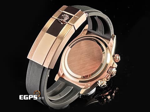 ROLEX 勞力士 Cosmograph Daytona 宇宙計時型 迪通拿 126515LN 計時碼表&nbsp;亮黑色錶面搭配日亮金計時盤&nbsp;18K永恆玫瑰金材質 陶瓷錶圈&nbsp;2024年保卡 自動上鍊 40mm