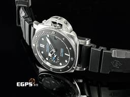 PANERAI 沛納海 Luminor Submersible PAM2683 PAM02683 三日鍊 不鏽鋼材質 <font color="#05f0f0">黑色面盤 藍色小秒針</font> <font color="#FF0000">2025年保卡</font>&nbsp;潛水錶 自動上鍊 42mm
