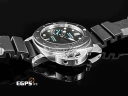 PANERAI 沛納海 Luminor Submersible PAM2683 PAM02683 三日鍊 不鏽鋼材質 <font color="#05f0f0">黑色面盤 藍色小秒針</font> <font color="#FF0000">2025年保卡</font>&nbsp;潛水錶 自動上鍊 42mm