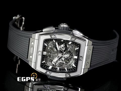Hublot 宇舶 Spirit Of Big Bang Titanium 42 大爆炸 靈魂系列 642.NX.0170.RX 鈦金屬材質 鏤空面盤 計時碼表 酒桶型  2026年電子保單 自動上鍊 42mm