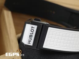 HUBLOT 宇舶 Square Bang Unico White Ceramic 42系列 821.HX.0170.RX <font color=#F0F0F0>白陶瓷 鏤空面盤 </font> 飛返 計時碼錶 <font color=#FF0000>2024年電子式保單</font> 自動上鍊 42mm