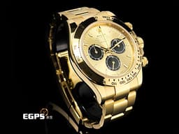 ROLEX 勞力士 Cosmograph Daytona 宇宙計時型 迪通拿 126508 <font color=#f5dea8>金色熊貓 余文樂面盤 18K黃金材質</font> 計時碼表 <font color=#FF0000>最新4131機芯 2025年保卡</font> 賽車錶 自動上鍊 40mm