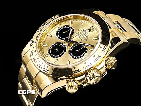ROLEX 勞力士 Cosmograph Daytona 宇宙計時型 迪通拿 126508 金色熊貓 余文樂面盤 18K黃金材質 計時碼表 最新4131機芯 2025年保卡 賽車錶 自動上鍊 40mm