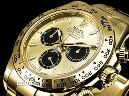 ROLEX 勞力士 Cosmograph Daytona 宇宙計時型 迪通拿 126508 <font color=#f5dea8>金色熊貓 余文樂面盤 18K黃金材質</font> 計時碼表 <font color=#FF0000>最新4131機芯 2025年保卡</font> 賽車錶 自動上鍊 40mm